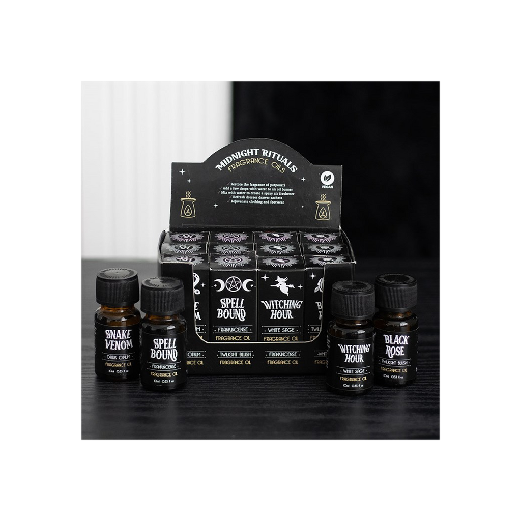 Set of 12 Midnight Rituals Fragrance Oils in Display