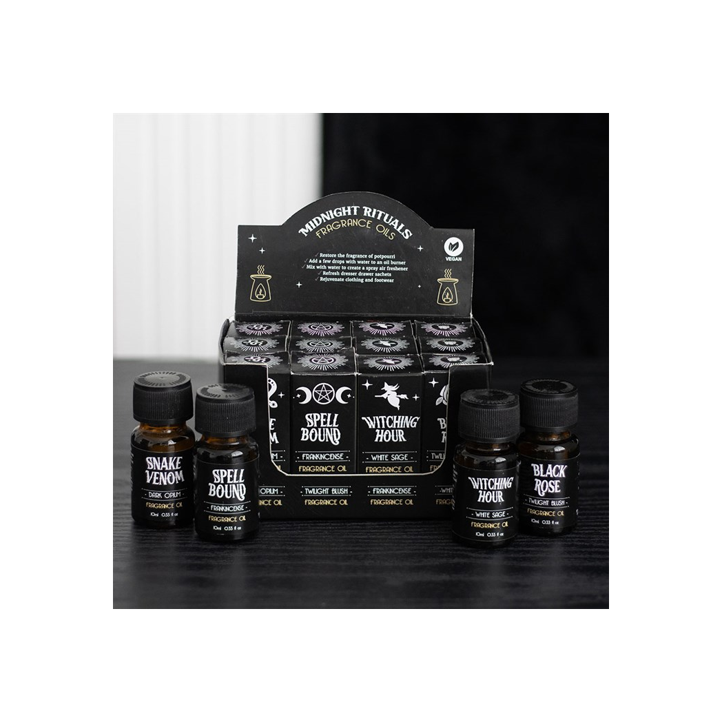 Set of 12 Midnight Rituals Fragrance Oils in Display